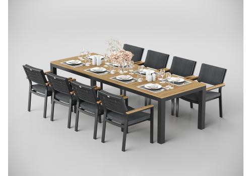  Белла 280 серая, алюминий / тик, фото 3 