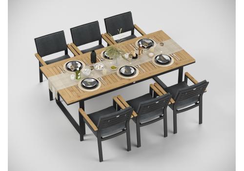  Voglie 220 серая, алюминий / тик, фото 2 