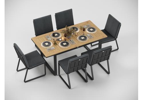  Voglie 180 серая, алюминий / тик, фото 2 