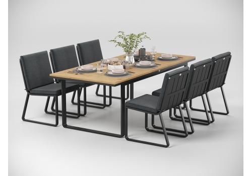  Voglie 220 серая, алюминий / тик, фото 1 