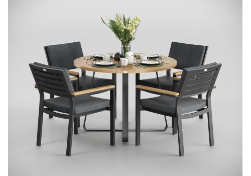  Patio Primavera  100 серая, алюминий / тик, фото 2 