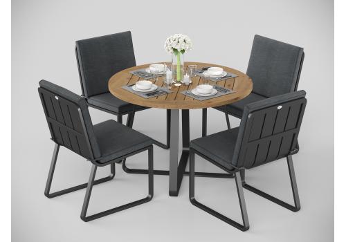  Patio Primavera 100 серая, алюминий / тик, фото 3 