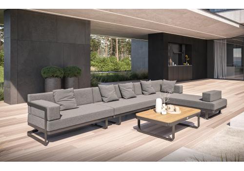  Hacienda серая, алюминий / тик, фото 2 