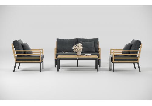  Patio Calma серая, тик / алюминий, фото 3 