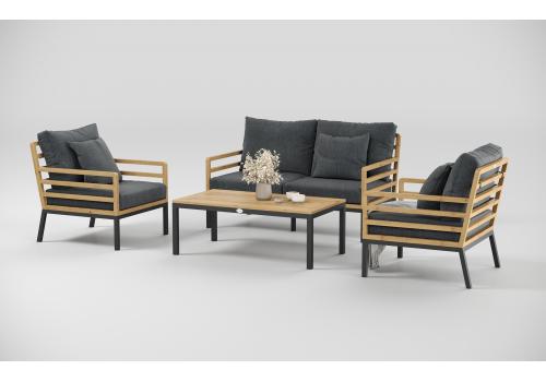  Patio Calma серая, тик / алюминий, фото 4 