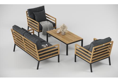  Patio Calma серая, тик / алюминий, фото 6 