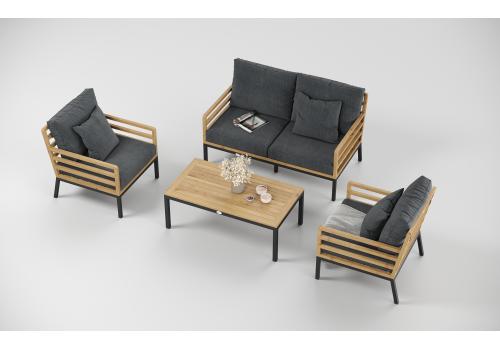  Patio Calma серая, тик / алюминий, фото 7 