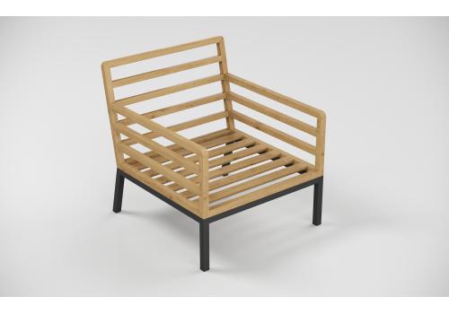  Patio Calma серая, тик / алюминий, фото 14 