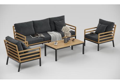  Patio Calma серая, тик / алюминий, фото 5 