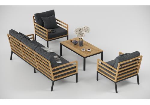  Patio Calma серая, тик / алюминий, фото 6 