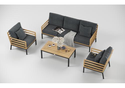  Patio Calma серая, тик / алюминий, фото 7 