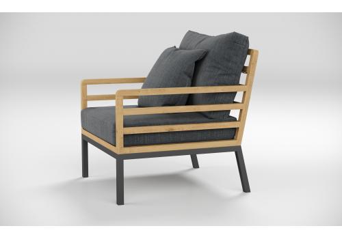  Patio Calma серая, тик / алюминий, фото 12 