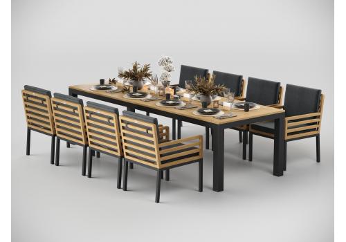  Белла 280 серая, алюминий / тик, фото 5 