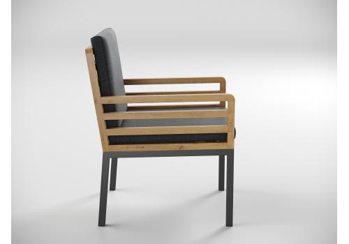  Patio Bella 220 серая, алюминий / тик, фото 10 