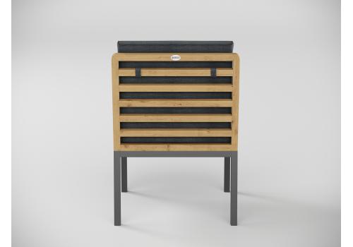  Patio Bella 180 серая, алюминий / тик, фото 12 