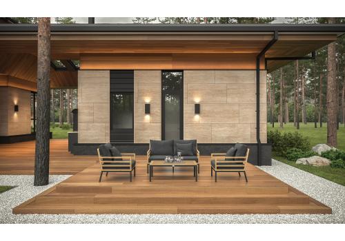  Patio Calma серая, тик / алюминий, фото 1 