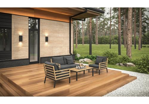  Patio Calma серая, тик / алюминий, фото 2 