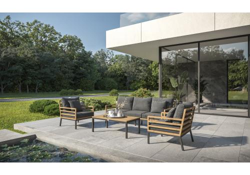  Patio Calma серая, тик / алюминий, фото 2 