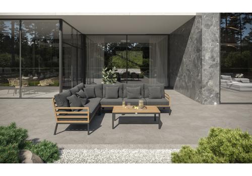  Patio Calma серая, тик / алюминий, фото 1 