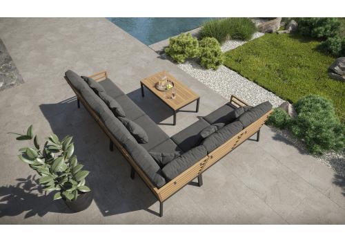  Patio Calma серая, тик / алюминий, фото 2 