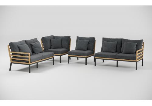  Patio Calma серая, тик / алюминий, фото 6 