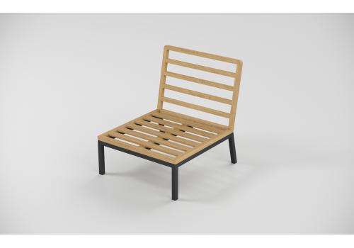  Patio Calma серая, тик / алюминий, фото 10 