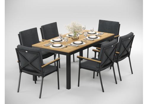  Калма С серый, алюминий / тик, фото 6 