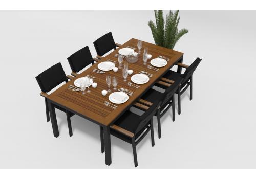  Белла черный, алюминий / тик, фото 6 