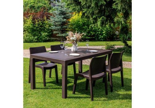  Обеденный комплект JULY S коричневый, фото 1 