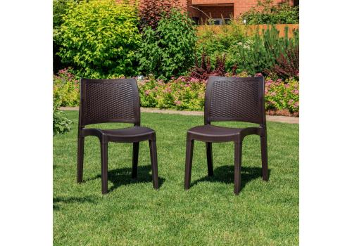  2 стула JULY коричневые, фото 1 