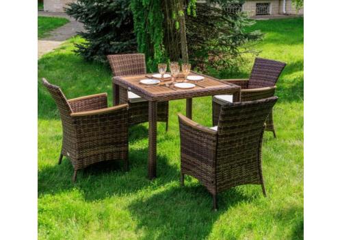  AMELIA обеденный комплект коричневого цвета на 4 персоны, фото 1 