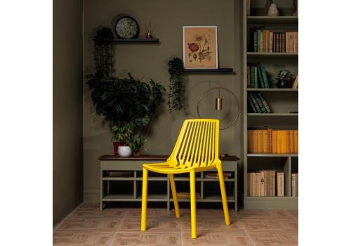  Пластиковый стул NICO желтый, фото 1 