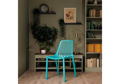  Пластиковый стул NICO в цвете тиффани, фото 1 