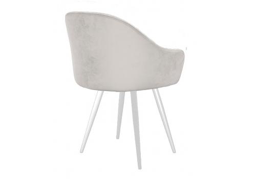  Стул DikLine 439 поворотный, C103 крем, ножки белые, фото 2 