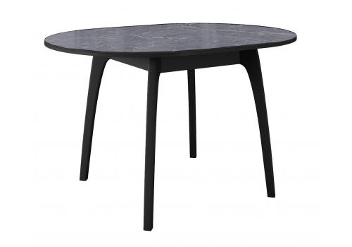  Стол DikLine MK46 Керамика Серый мрамор/подстолье черное/опоры черные, фото 3 