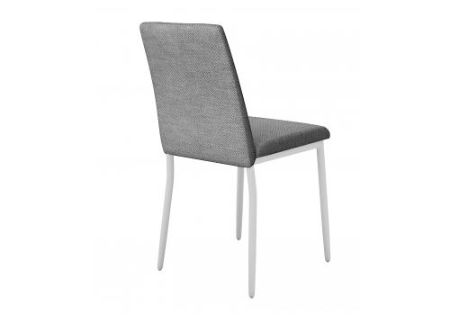  Стул DikLine 270 SB6 св.сер, ножки белые, фото 4 