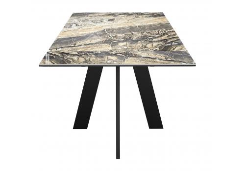  Стол DikLine SKM120 Керамика Amadeus/подстолье черное/опоры черные, фото 7 