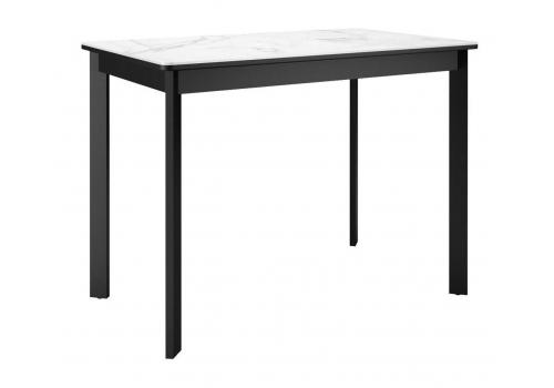  Стол DikLine LK90 Керамика Белый мрамор/подстолье черное/опоры черные, фото 1 