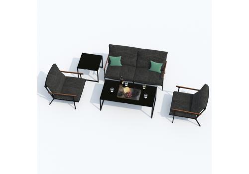  Лаунж зона ФЕСТА маренго с двухместным диваном, фото 4 