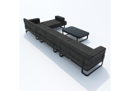  Лаунж зона угловая ТЕСОРА маренго - каркас карбон, фото 8 