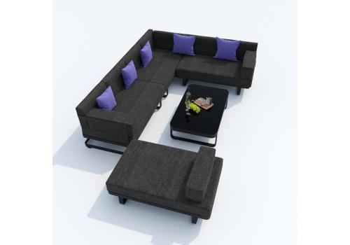  Лаунж зона угловая ТЕСОРА маренго - каркас карбон, фото 10 