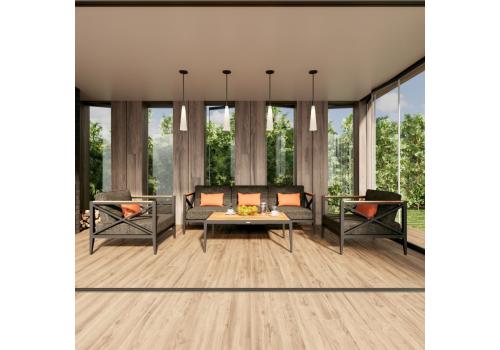  Лаунж зона ВЕРИТА темно-серая (маренго) - каркас карбон - столик тик, фото 2 