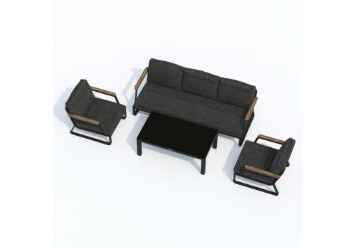  Лаунж зона ЭСТИВО с трехместным диваном - маренго, фото 8 