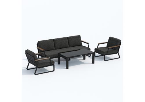  Лаунж зона ЭСТИВО с трехместным диваном - маренго, фото 9 