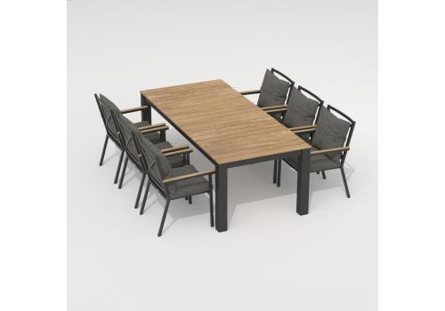  Стол обеденный ТЕЛЛА  XL из тика 300x100, фото 7 