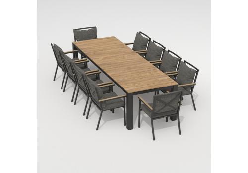  Стол обеденный ТЕЛЛА  XL из тика 300x100, фото 10 