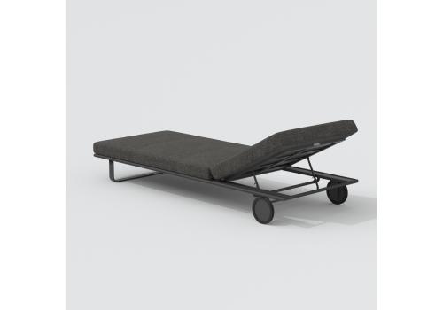  Шезлонг КОСТА на колесах маренго - каркас карбон, фото 7 