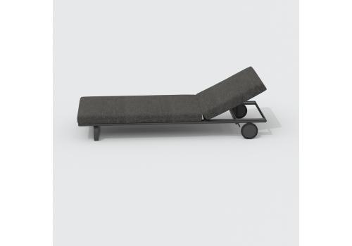  Шезлонг КОСТА на колесах маренго - каркас карбон, фото 6 