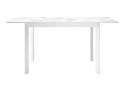  Стол DikLine LK110 Керамика Белый мрамор/подстолье белое/опоры белые, фото 4 