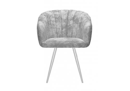  Стул DikLine 442 поворотный, M13 светло-серый, ножки белые, фото 4 